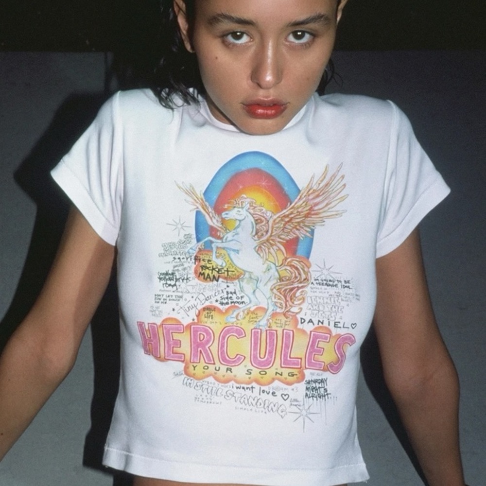 NWT Realisation Par Cropped Hercules Baby Tee XS/S/M